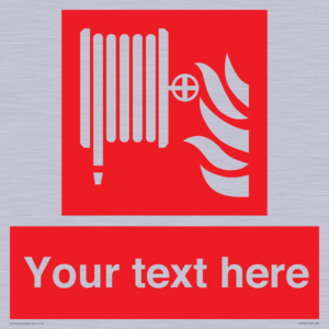 Custom Fire hose reel Sign